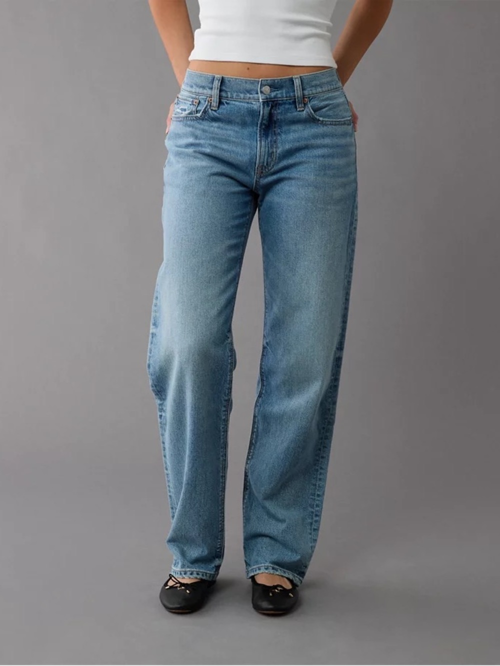 American Eagle Strigid Ex-Boyfriend Jeans | Size 8 Long